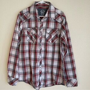 Men’s Buckle BKE Exclusive Byers Long Sleeve Button Shirt Large
